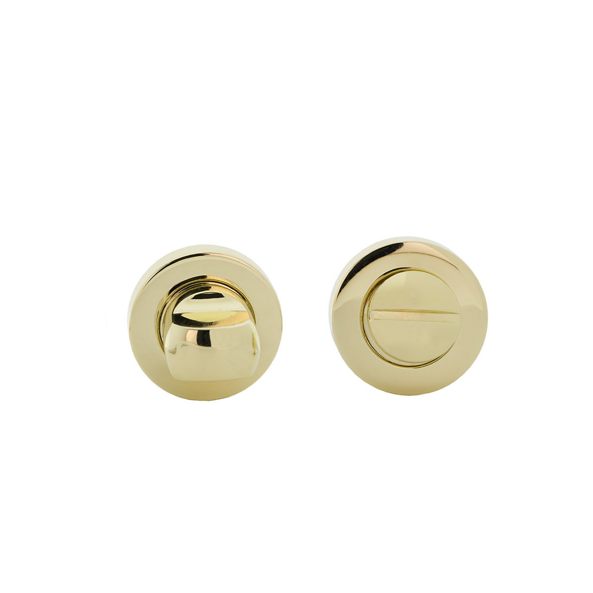 35 mm diameter fitting in a glossy gold finish for doors