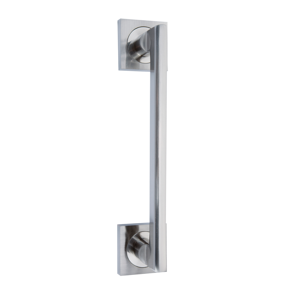 Aluminium deurklink op vierkant rozet model 534