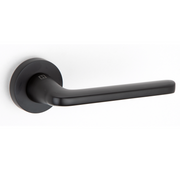 Ronde rozet deurklink in zwart aluminium RS-310