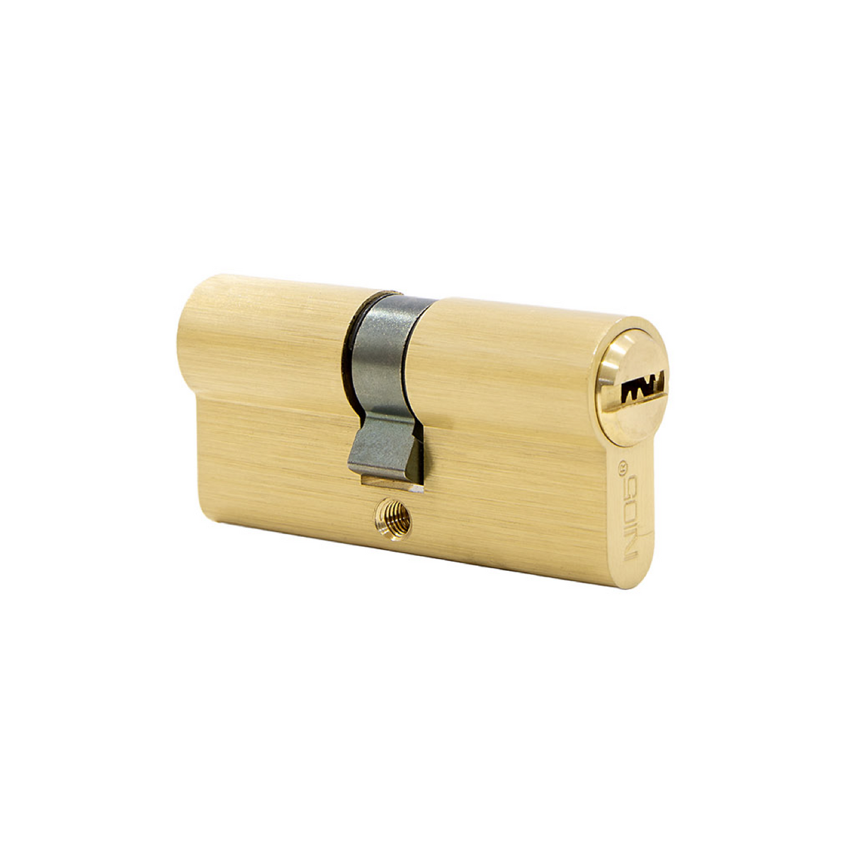 Cilinder 30x30 messing gemiddelde veiligheid met lange baard voor deuren