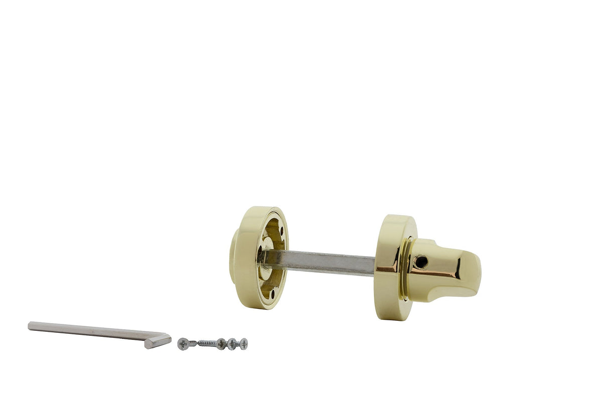 35 mm diameter fitting in a glossy gold finish for doors