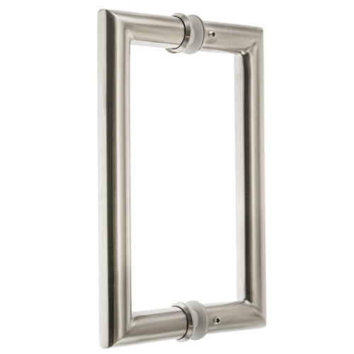 Deurgreep met rechte hoeken voor glas/houten deur, 200 mm hoog ARI120