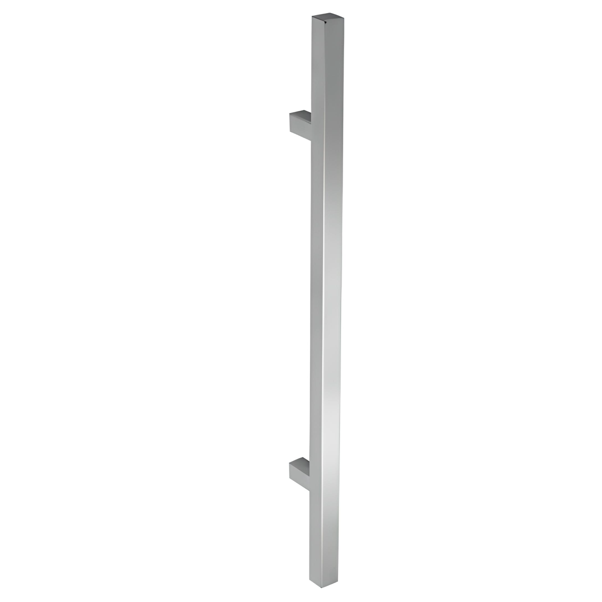 Vierkante roestvrijstalen handgreep, 600 mm hart-op-hart en 32 mm dikte, voor hout en glas