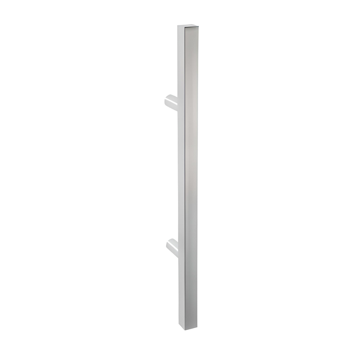 Vierkante roestvrijstalen handgreep, 300 mm hart-op-hart en 25 mm dik, voor hout en glas