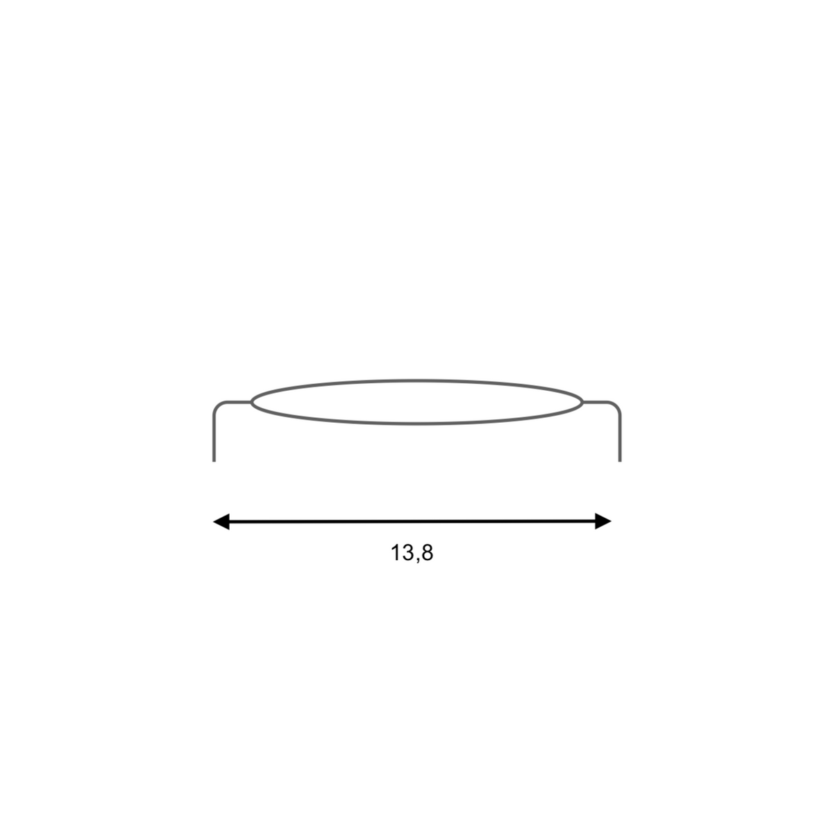Leren en porseleinen meubelknop voor kasten en meubels, 128 mm hartafstand
