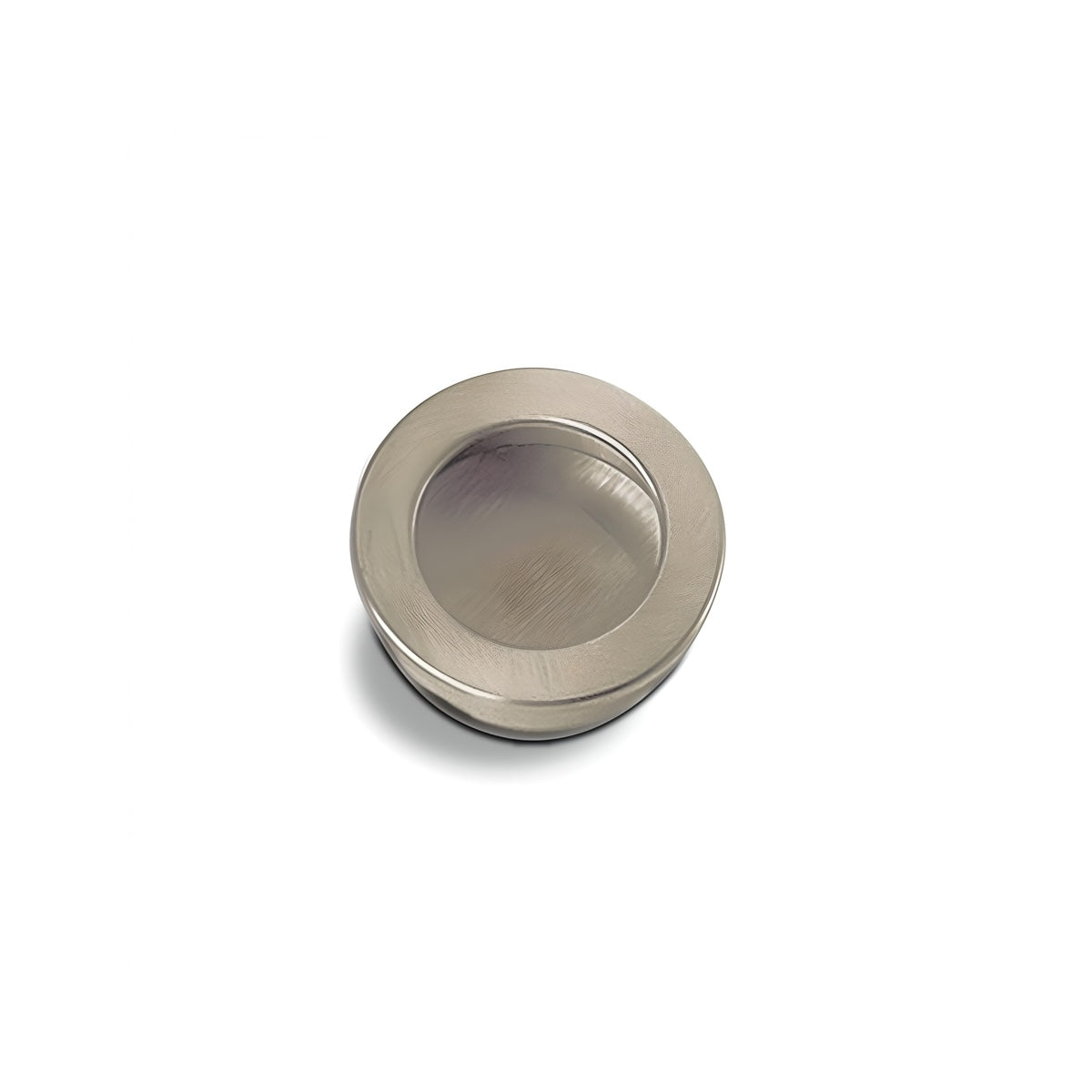 Vernikkelde ronde inbouwgreep 3512, Ø30 mm, voor meubels en kasten