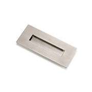 Rechthoekige vernikkelde inbouwgreep 3790 van 155x73mm voor meubels en kasten