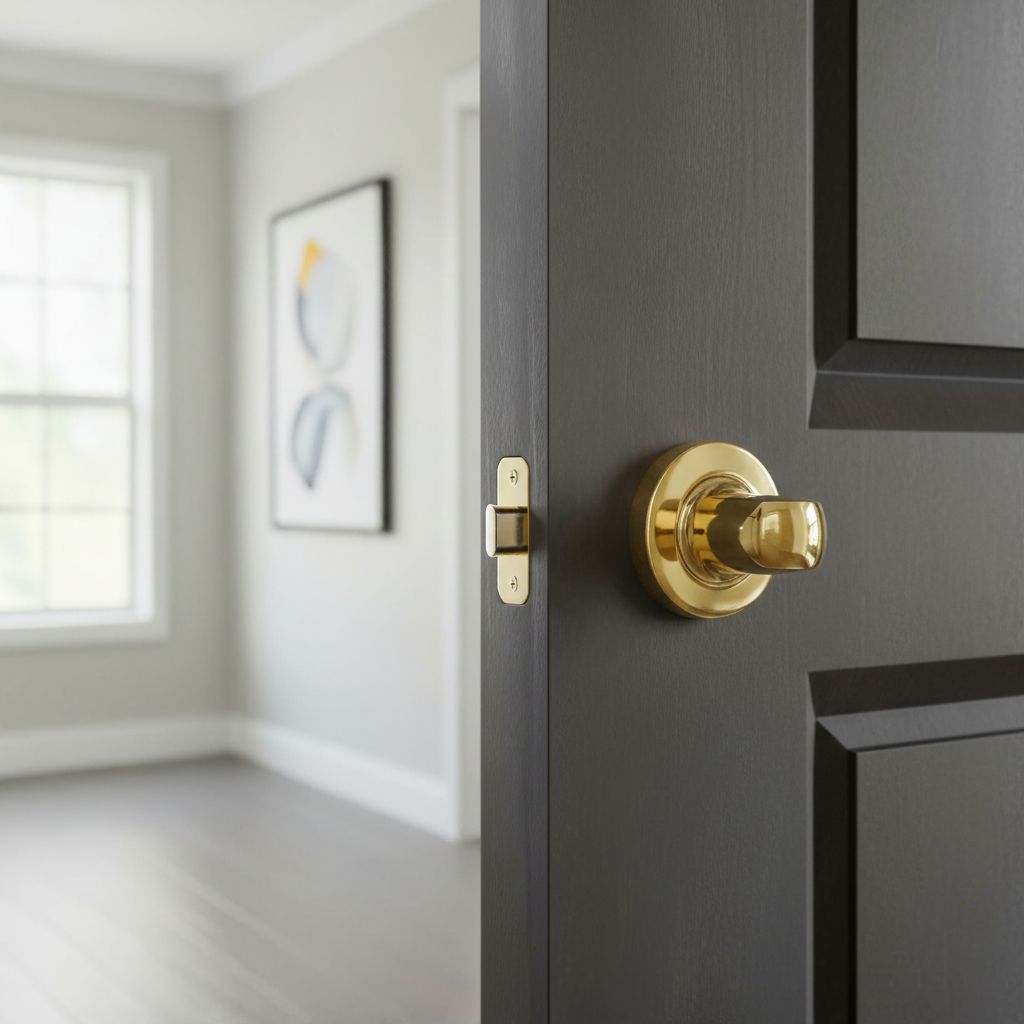 35 mm diameter fitting in a glossy gold finish for doors